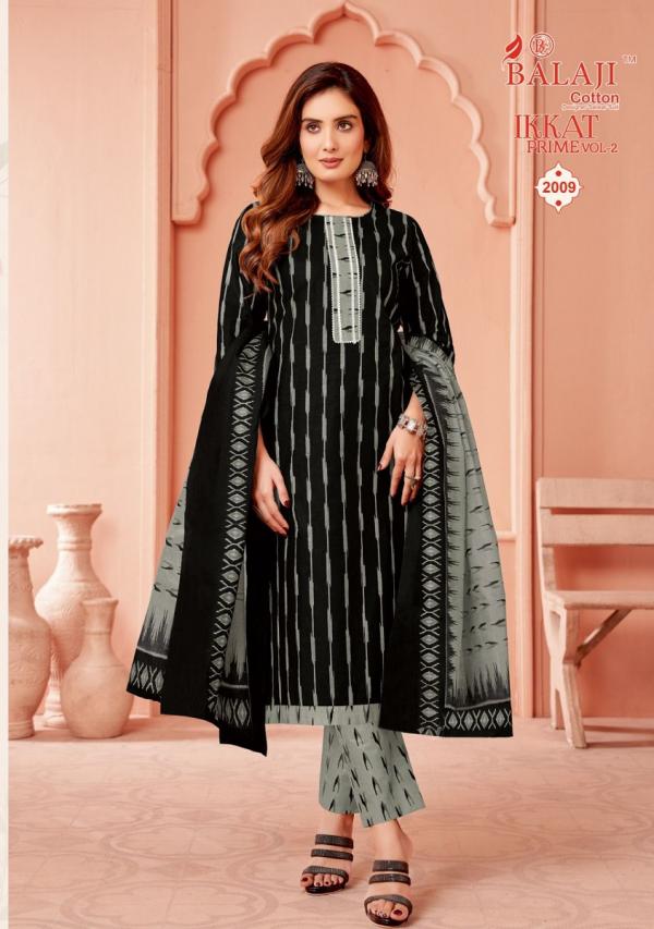 Balaji Ikkat Prime Vol 2 Cotton Printed Dress Material Collection